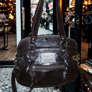 Coach Rare Sequin Poppy Satchel Shoulderbag